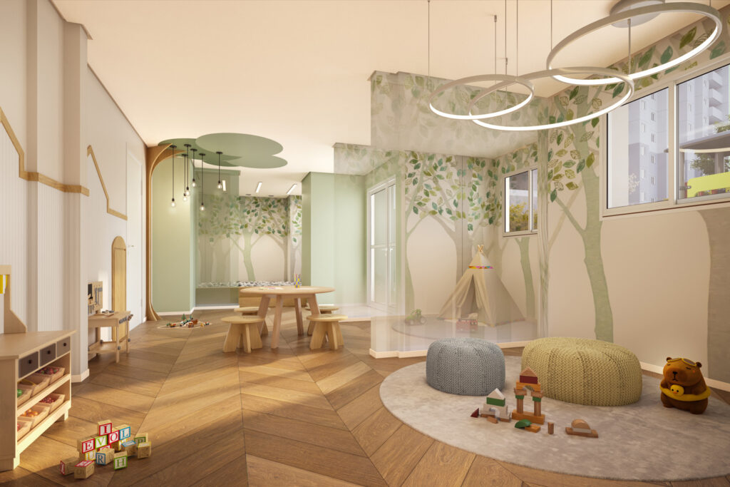 Perspectiva ilustrada da Brinquedoteca