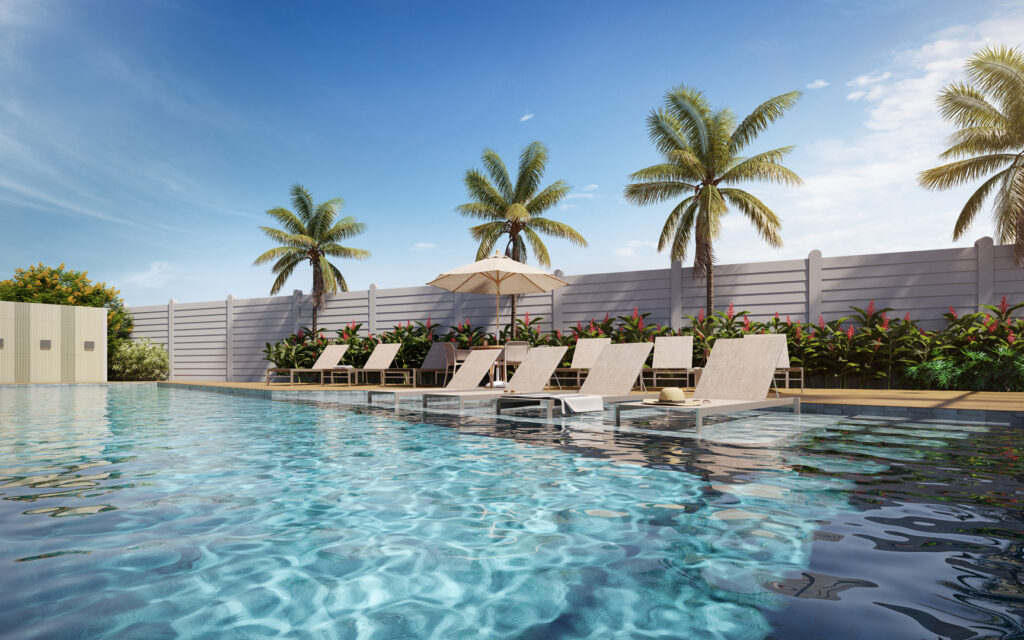 Perspectiva ilustrada da Piscina