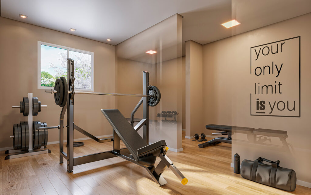 Perspectiva ilustrada do Fitness