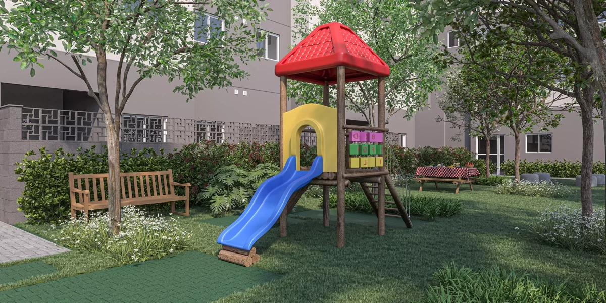Perspectiva ilustrada do Playground